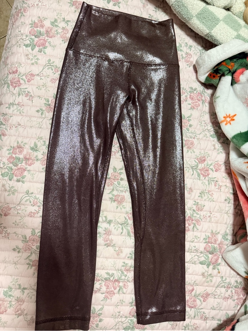 lululemon athletica Shimmery Plum High-Waist Leggings